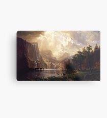 Unter den Sierra Nevada Mountains, Kalifornien - Albert Bierstadt Metallbild