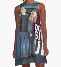 Don't Give Up: Mulder and Scully A-Line Dress