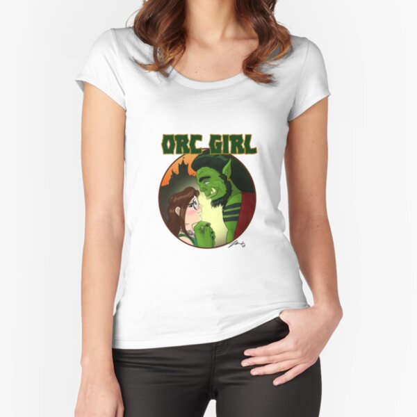 Orc Girl Fitted Scoop T-Shirt