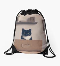 Eco Friendly Corporate Cat Drawstring Bag