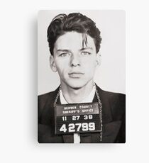 Sinatra mugshot Canvas Print