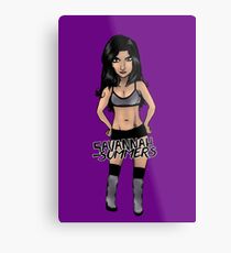 Savannah Summers Manga Metal Print