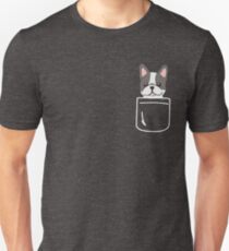 Cute French Bulldog In Your Pocket Frenchie Puppy Lover Gift Unisex T-Shirt
