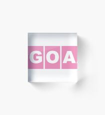 GOA GOA GOA Music gift Acrylic Block