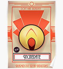 Incinerate - Bioshock Poster