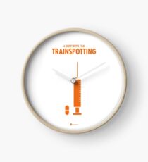 Trainspotting Film Poster Clock