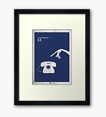 ET Minimal movie Poster Framed Print