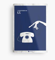 ET Minimal movie Poster Metal Print