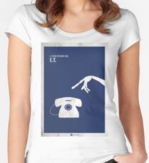 ET Minimal movie Poster Fitted Scoop T-Shirt