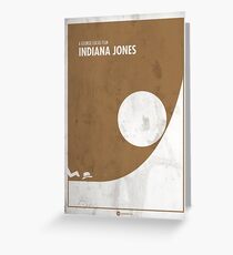 Indiana Jones Minimal movie Poster Greeting Card