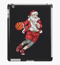 Santa Basketball Dunk Christmas Art | Winter Athlete Gift iPad Case/Skin