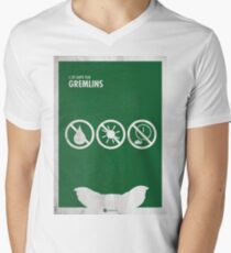 Gremlins Minimal movie Poster V-Neck T-Shirt