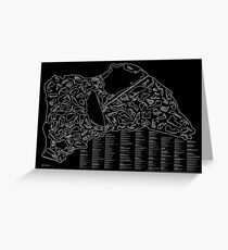 Race Tracks to Scale (Inverted) Greeting Card