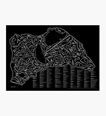 Race Tracks to Scale (Inverted) Photographic Print
