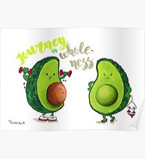 Funny Avocados Poster