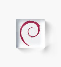 Debian is an operating system and distribution for Free Software. Acrylic Block