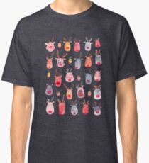 Reindeers - Animal cuteness - Winter watercolor pattern - Rudolph Classic T-Shirt