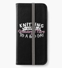 Knitting What A Wonderful Cure iPhone Wallet/Case/Skin