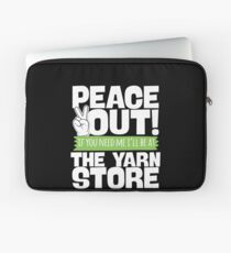 Knitting I Will Be At The Yarn Store Laptop Sleeve