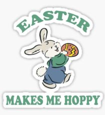 Easter "Easter Makes Me Hoppy" Sticker