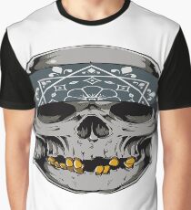 Gangster Skull Graphic T-Shirt