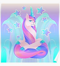 NEON UNICORN Poster