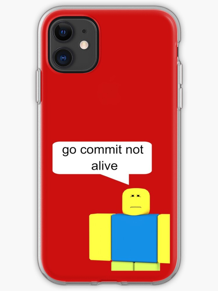 Roblox Go Commit Not Alive Iphone Case By Smoothnoob - jotaro smiling roblox