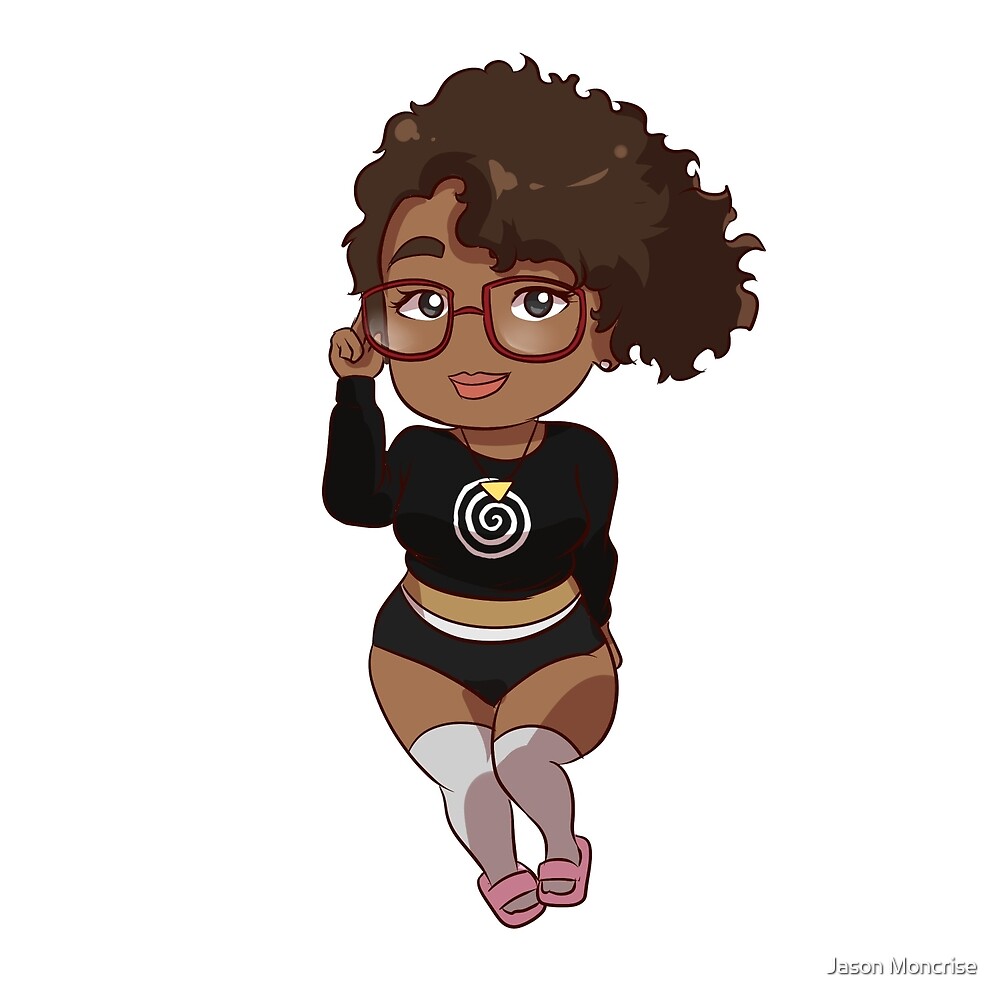 Black Anime Chibi Girl