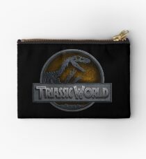 TRIASSIC WORLD. triassic period logo Studio Pouch