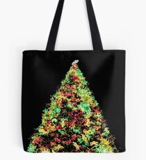 Christmas Tree Illustration Tote Bag