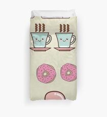 microwave and donuts Duvet Cover