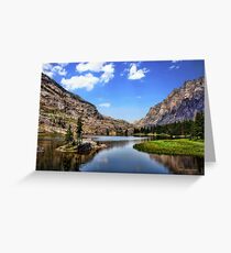 Elk Lake, Beartooth Mountains, Montana Greeting Card