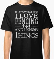 Camiseta clásica Maestro de esgrima inteligente