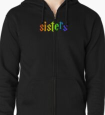 rainbow sisters lightning Zipped Hoodie