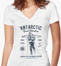 ANTARCTIC GREAT ADVENTURE T-SHIRT Women's Fitted V-Neck T-Shirt