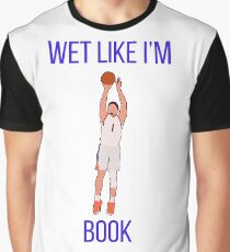 Devin Booker - 'Wet Like I'm Book" - Phoenix Suns Graphic T-Shirt