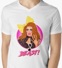 TIER T-Shirt mit V-Ausschnitt