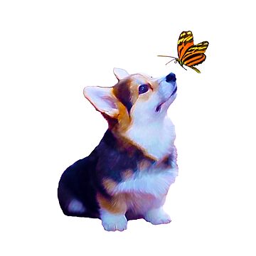 Cute Tri Color Pembroke Welsh Corgi Puppy Dog Jigsaw Puzzle