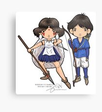 Go back to the forest! Listen to me, please, don't throw your life away! Metal Print