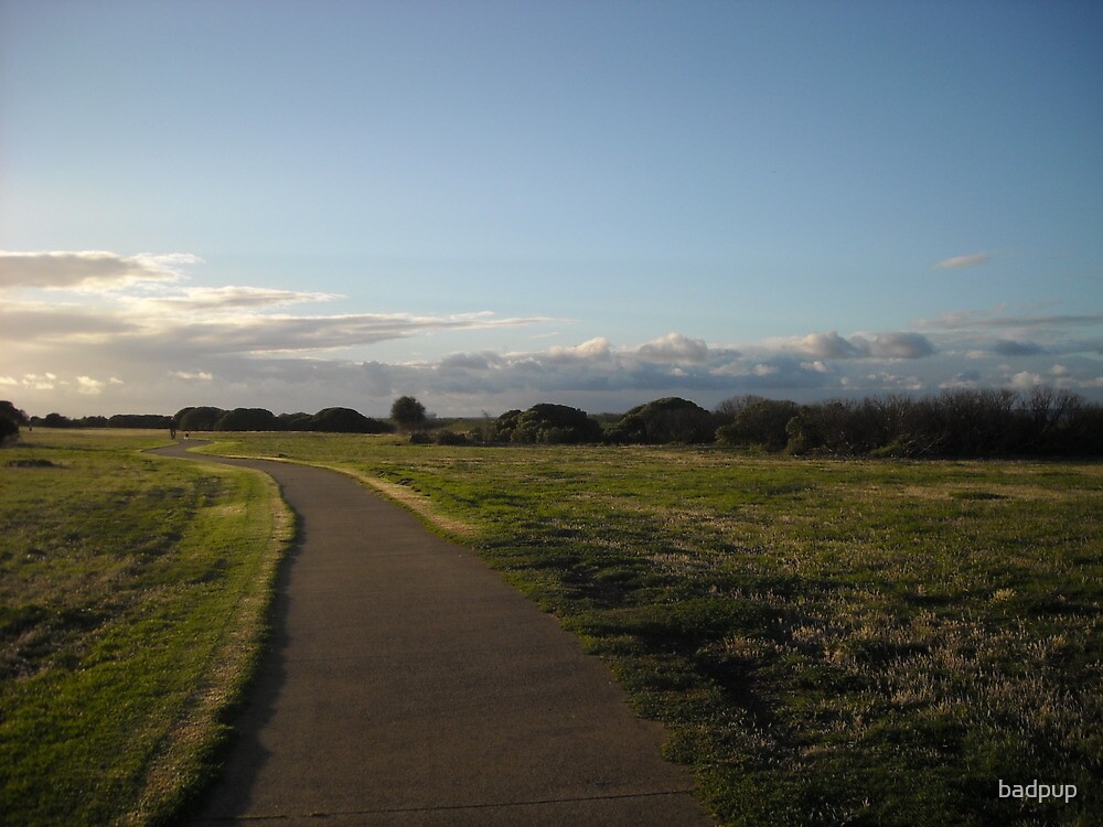 "Bike and Walking path Sunrise Williamstown Wetlands Rifle Range " by