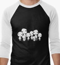 Kodama, tree spirits Men's Baseball ¾ T-Shirt