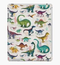 Helle Dinosaurier iPad-Hülle & Klebefolie