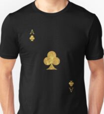 Gold Ace Playing Card Unisex T-Shirt