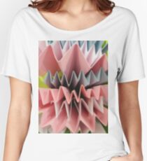 #art #design #origami #education #abstract #shape #paper #bright #vertical #FortHamilton #NewYorkCity #USA #americanculture #wide #nopeople #schoolbuilding #colors #newyorkstate #newyorkcity  Women's Relaxed Fit T-Shirt