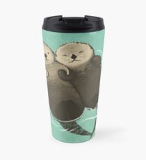 Significant Otters - Otters Holding Hands Travel Mug
