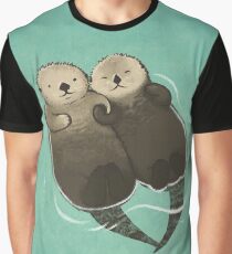 Camiseta gráfica Nutrias significantes - nutrias tomados de la mano