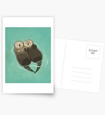 Significant Otters - Otters Holding Hands Postcards