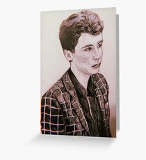 Dan Howell Portrait Greeting Card