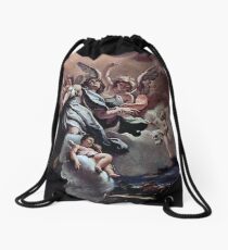 Vintage Sebastiano Ricci Fresco in San Bernardino alle Ossa in Milan 1693 Drawstring Bag