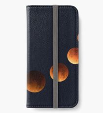 The Stages of The Moon in Space iPhone Wallet/Case/Skin